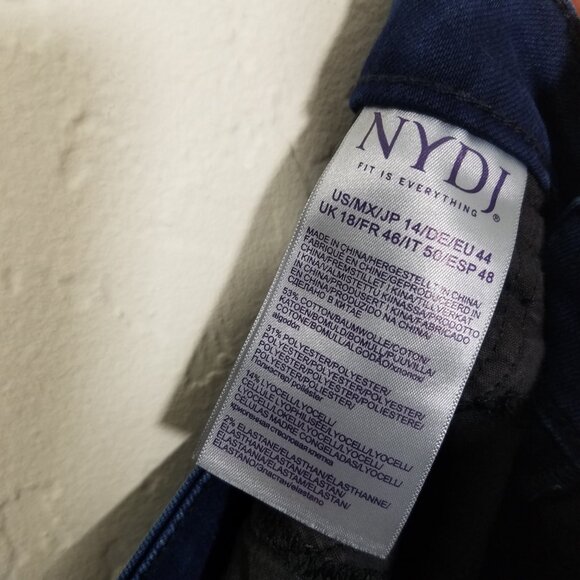 NYDJ Future Fit LiftxTuck Technology Stretch Jeans Blue Size 14 - Picture 7 of 7